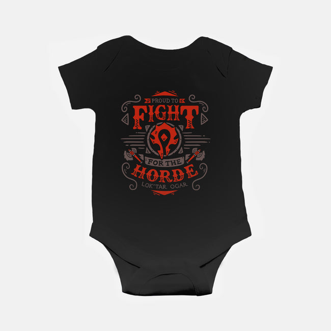 Fight for the Horde-baby basic onesie-Typhoonic