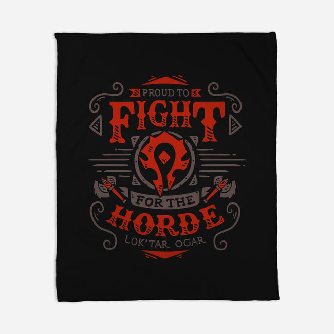 Fight for the Horde-none fleece blanket-Typhoonic