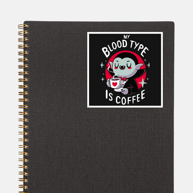 Coffee Vampire-none glossy sticker-Typhoonic