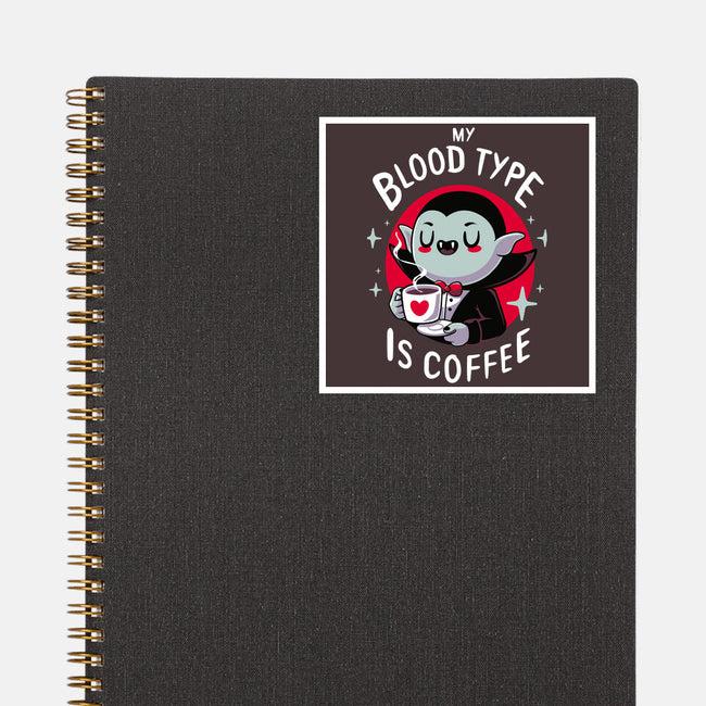 Coffee Vampire-none glossy sticker-Typhoonic