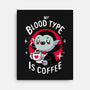 Coffee Vampire-none stretched canvas-Typhoonic