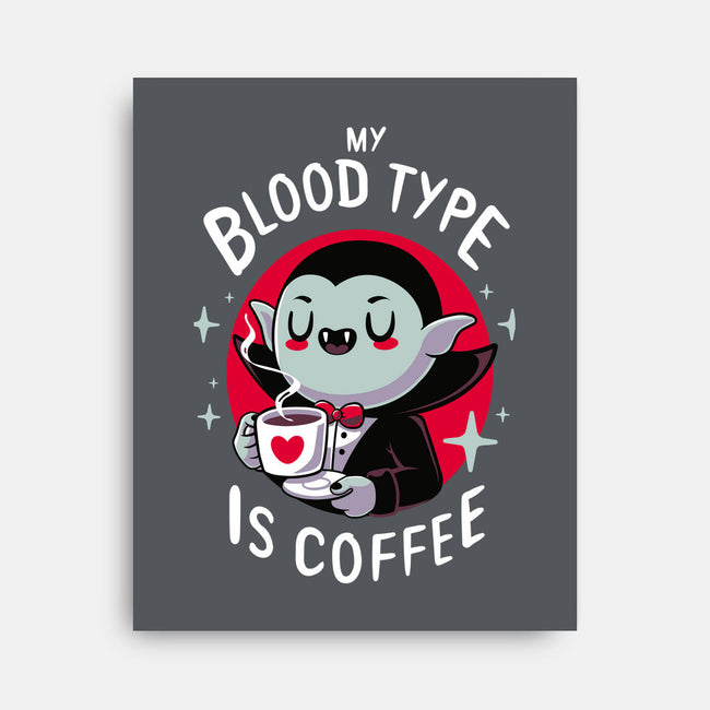 Coffee Vampire-none stretched canvas-Typhoonic