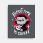 Coffee Vampire-none stretched canvas-Typhoonic