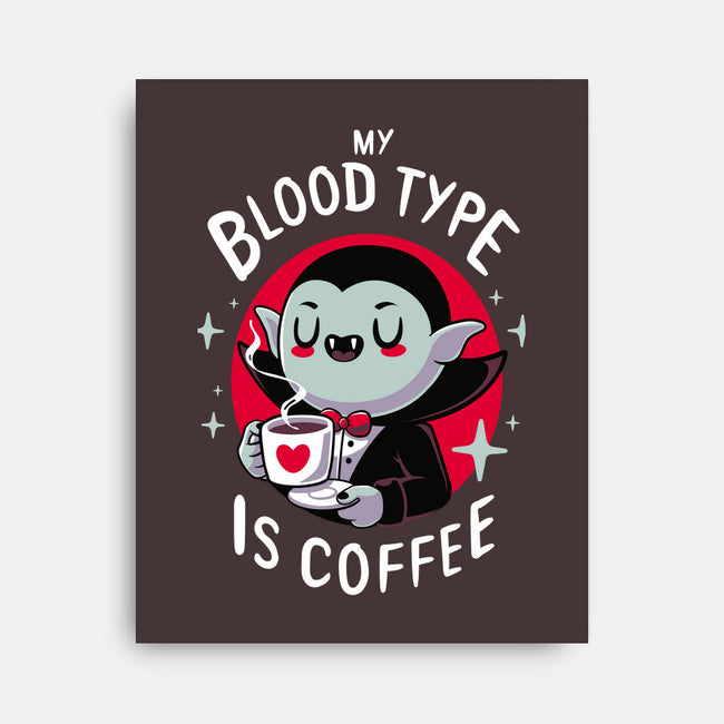 Coffee Vampire-none stretched canvas-Typhoonic