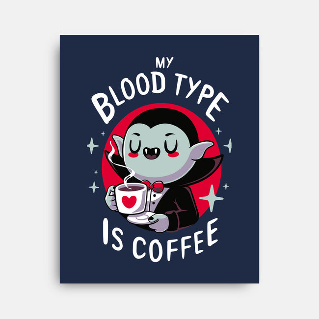 Coffee Vampire-none stretched canvas-Typhoonic