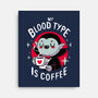 Coffee Vampire-none stretched canvas-Typhoonic