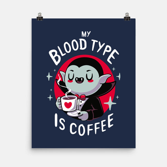 Coffee Vampire-none matte poster-Typhoonic