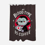 Coffee Vampire-none polyester shower curtain-Typhoonic