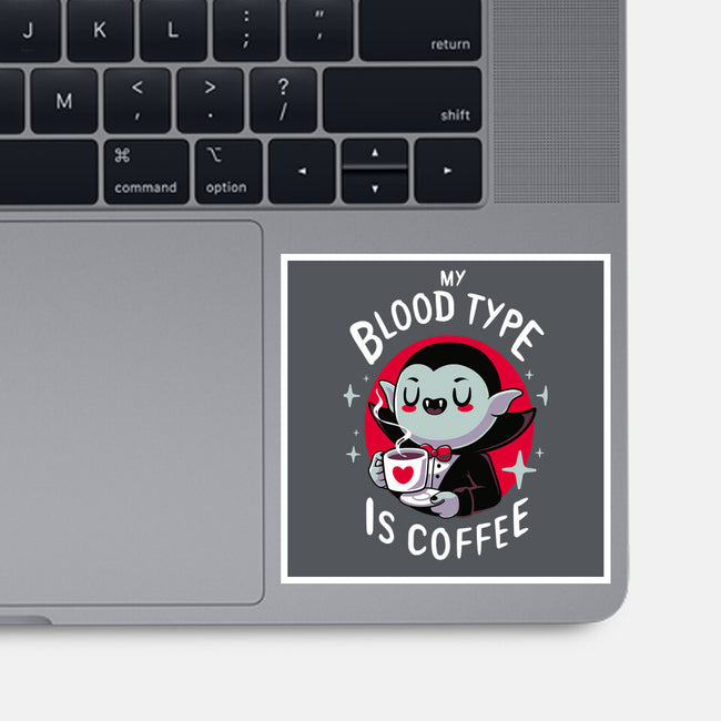 Coffee Vampire-none glossy sticker-Typhoonic