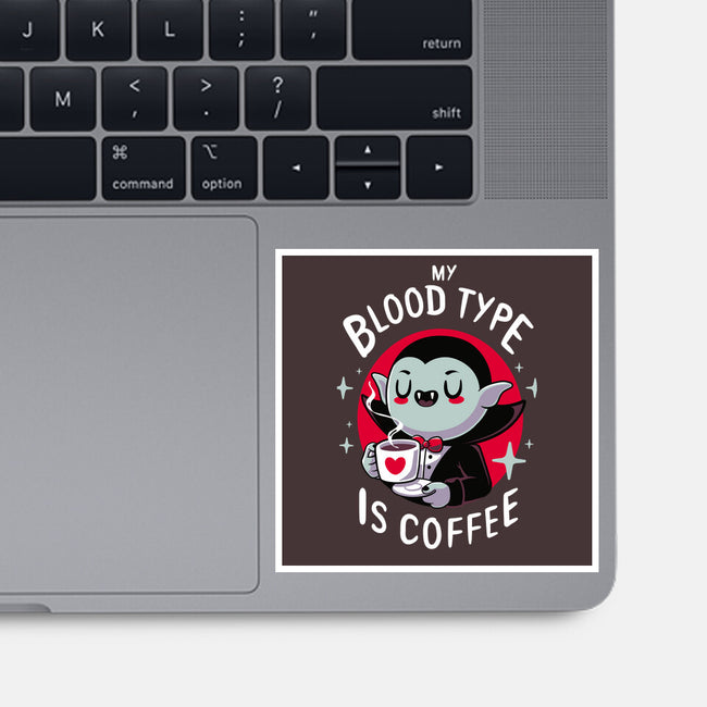 Coffee Vampire-none glossy sticker-Typhoonic