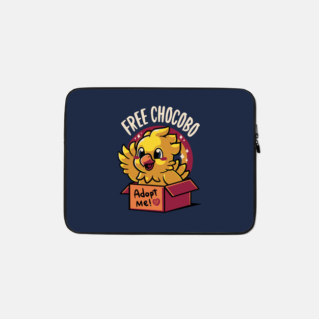 Adopt a Chocobo-none zippered laptop sleeve-Typhoonic