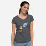 Expecto Snoopus-womens v-neck tee-kimgromoll