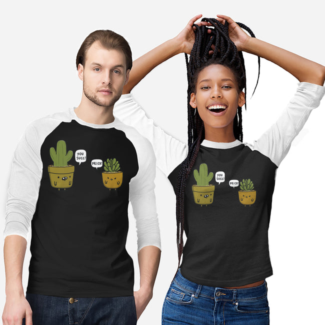 Succ and Prick-unisex baseball tee-Farty Plants