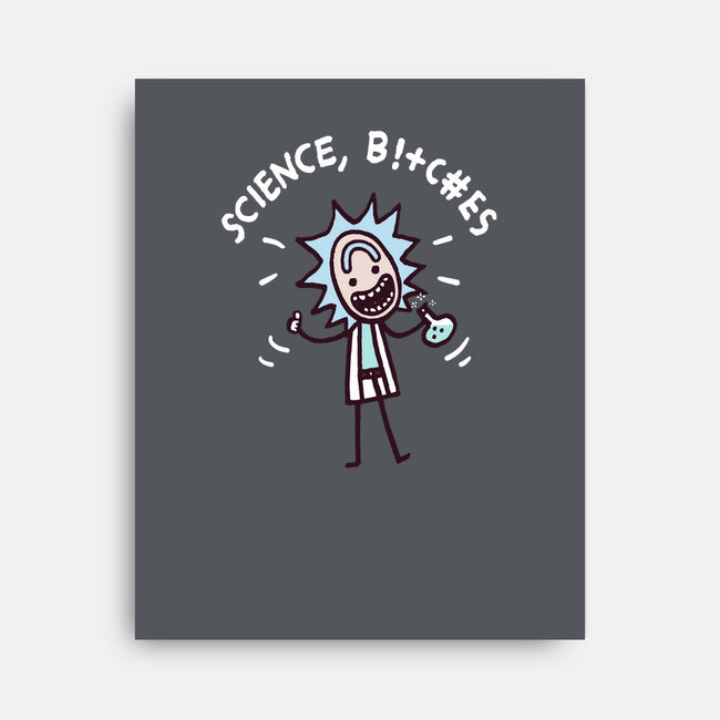 Science Bleep-none stretched canvas-Wenceslao A Romero