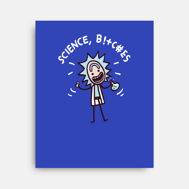 Science Bleep-none stretched canvas-Wenceslao A Romero