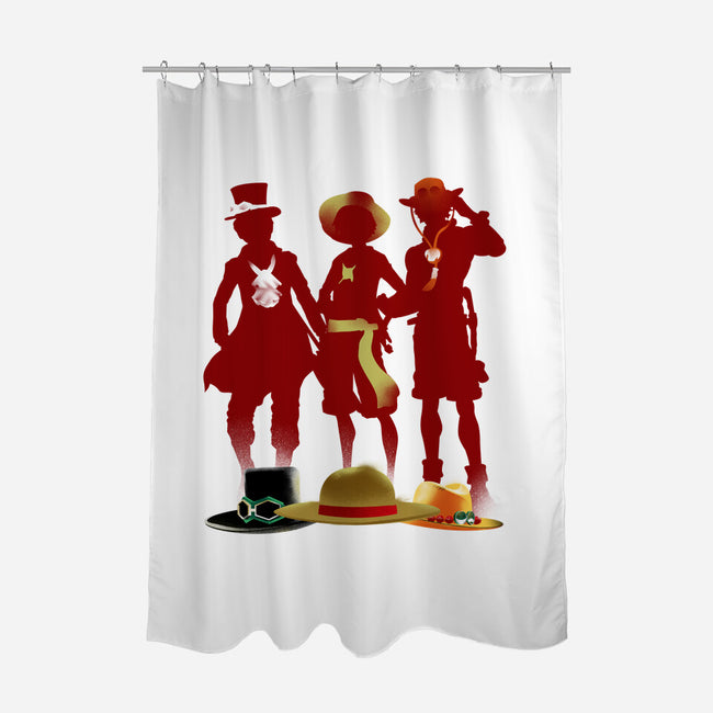 We Are Brothers-none polyester shower curtain-RamenBoy