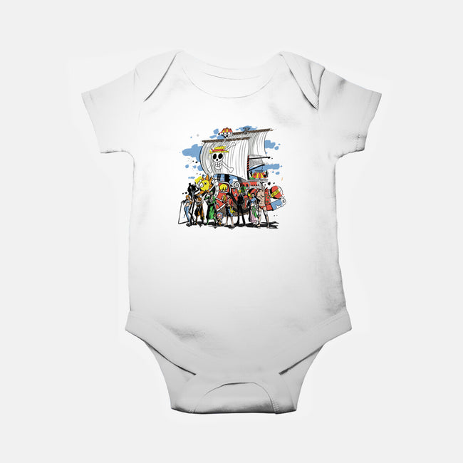 Straw Crew-baby basic onesie-fanfabio