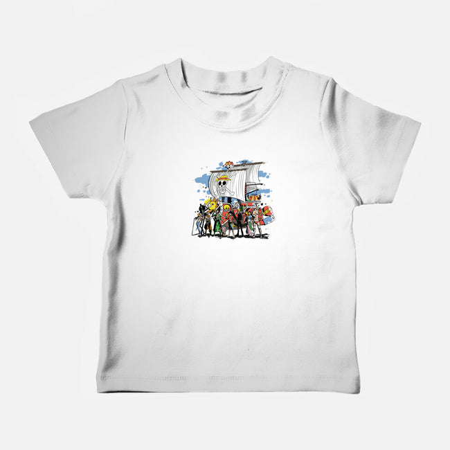 Straw Crew-baby basic tee-fanfabio