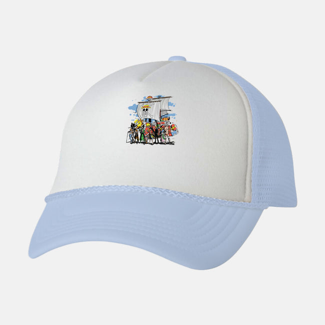 Straw Crew-unisex trucker hat-fanfabio