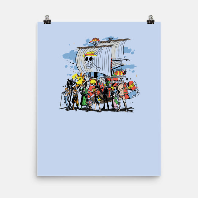 Straw Crew-none matte poster-fanfabio
