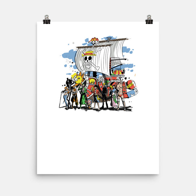 Straw Crew-none matte poster-fanfabio