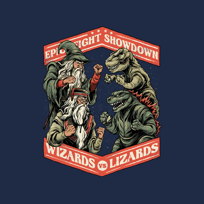 Wizards vs Lizards-none fleece blanket-glitchygorilla
