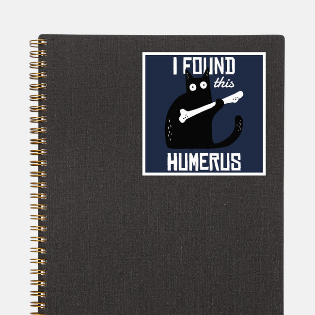 Cat With A Bone-none glossy sticker-cottonwander