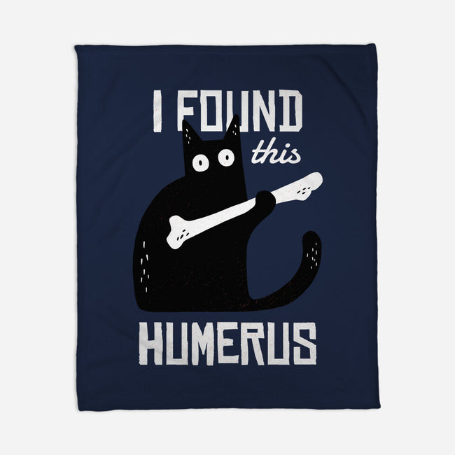 Cat With A Bone-none fleece blanket-cottonwander