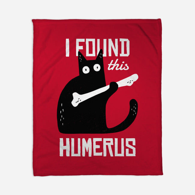 Cat With A Bone-none fleece blanket-cottonwander