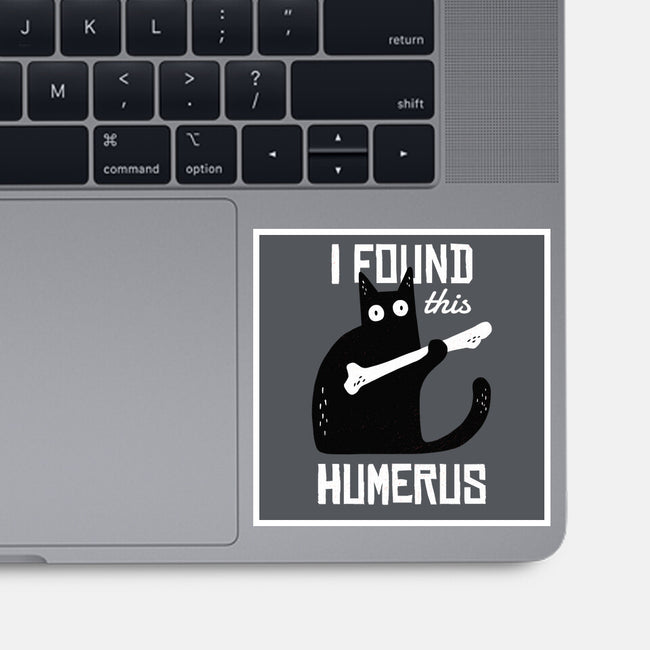 Cat With A Bone-none glossy sticker-cottonwander