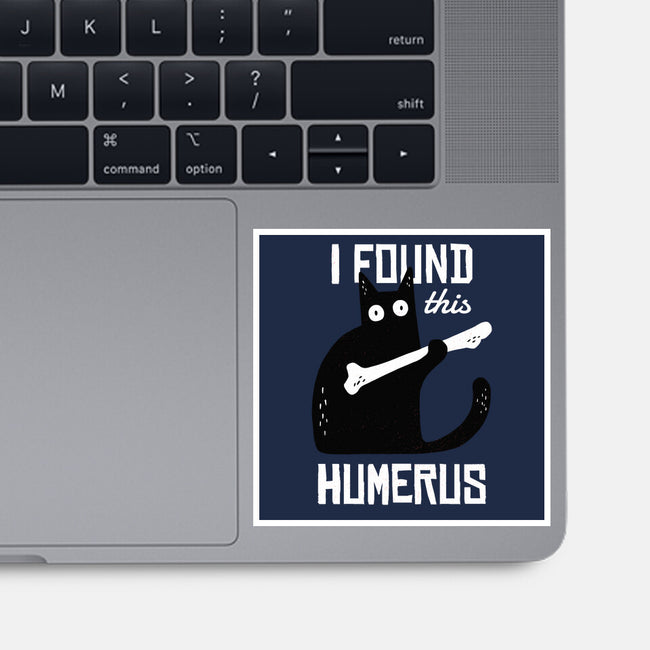 Cat With A Bone-none glossy sticker-cottonwander