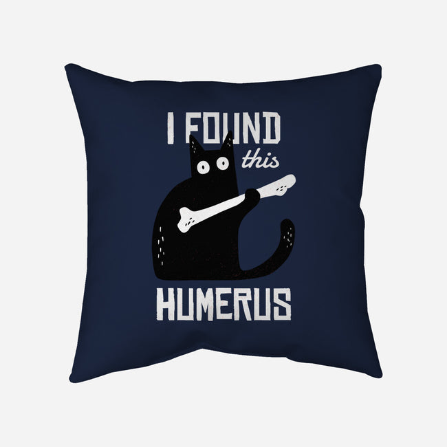 Cat With A Bone-none removable cover w insert throw pillow-cottonwander