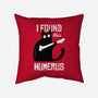 Cat With A Bone-none removable cover w insert throw pillow-cottonwander