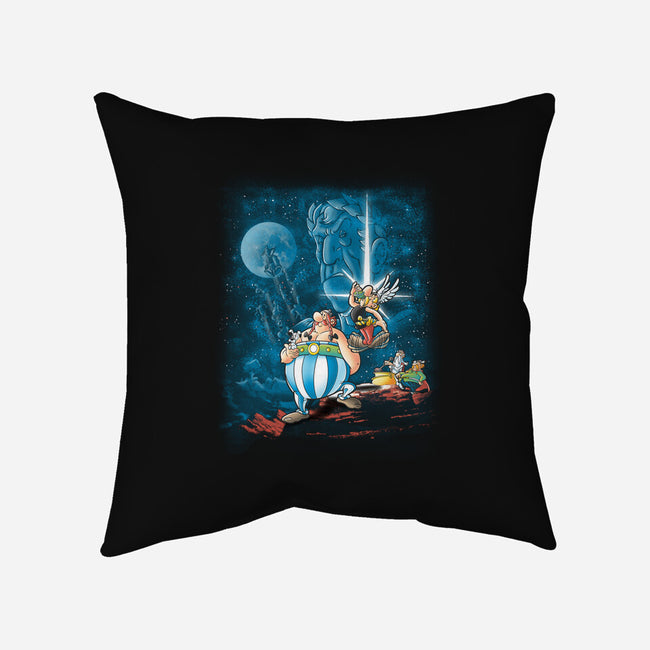 Gaul Wars-none removable cover w insert throw pillow-trheewood