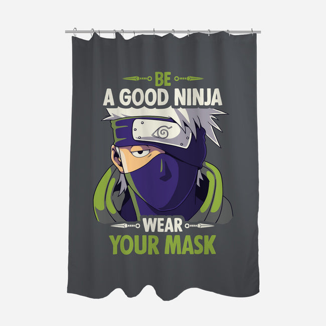 Good Ninja-none polyester shower curtain-Geekydog