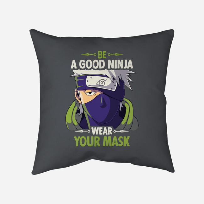 Good Ninja-none non-removable cover w insert throw pillow-Geekydog