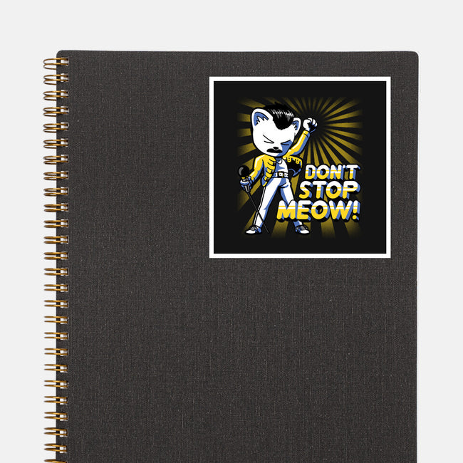 Don't Stop Meow-none glossy sticker-estudiofitas