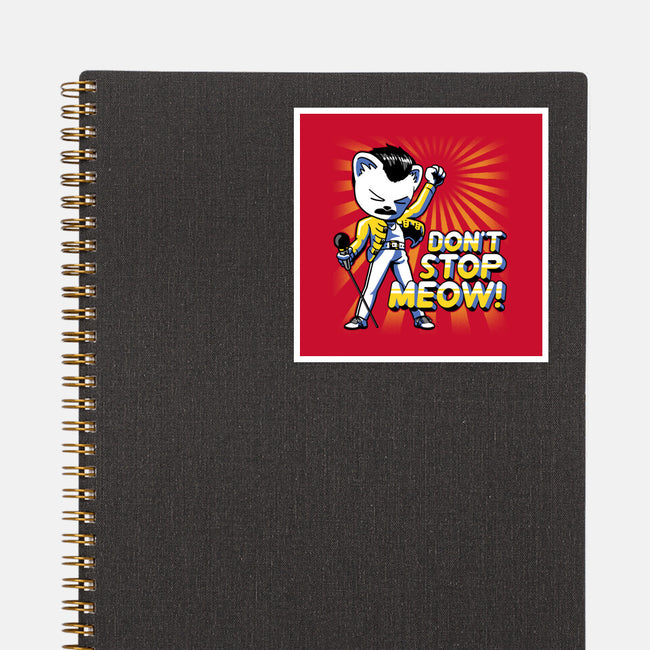 Don't Stop Meow-none glossy sticker-estudiofitas