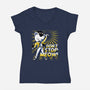 Don't Stop Meow-womens v-neck tee-estudiofitas