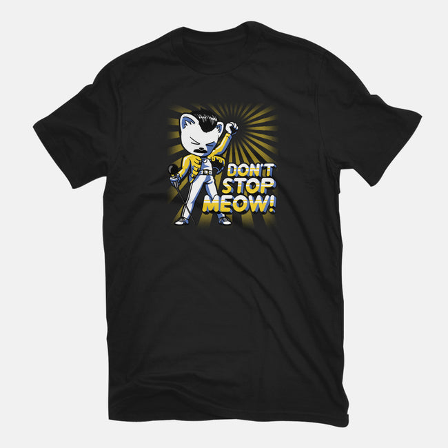 Don't Stop Meow-womens fitted tee-estudiofitas