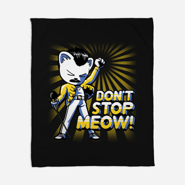 Don't Stop Meow-none fleece blanket-estudiofitas