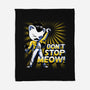 Don't Stop Meow-none fleece blanket-estudiofitas