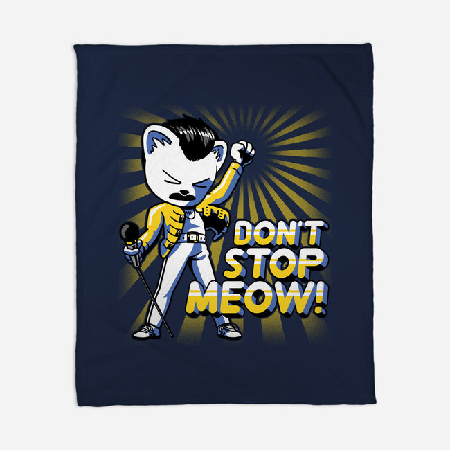 Don't Stop Meow-none fleece blanket-estudiofitas