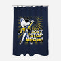 Don't Stop Meow-none polyester shower curtain-estudiofitas