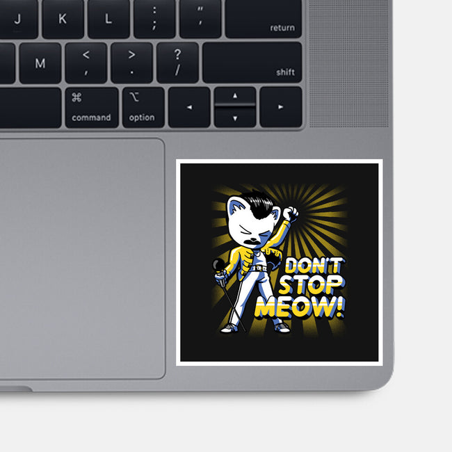 Don't Stop Meow-none glossy sticker-estudiofitas