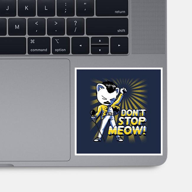 Don't Stop Meow-none glossy sticker-estudiofitas