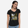 Don't Stop Meow-womens v-neck tee-estudiofitas