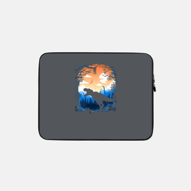 Sunset Rex-none zippered laptop sleeve-albertocubatas