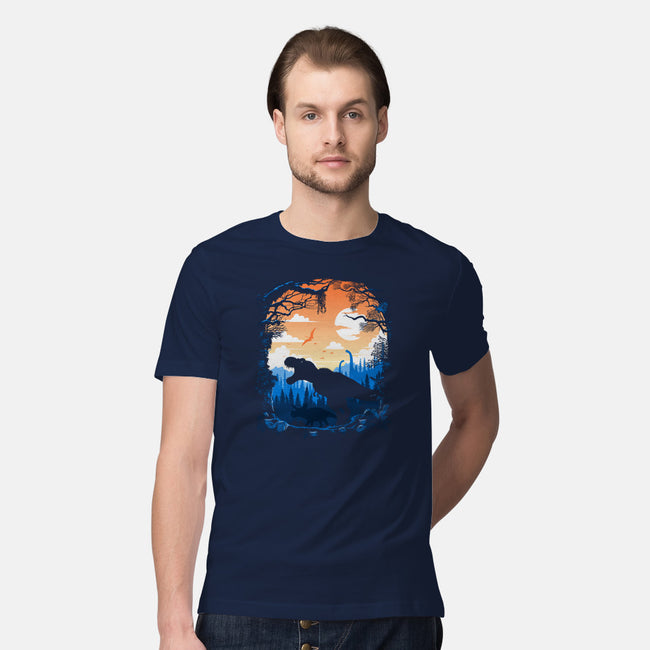 Sunset Rex-mens premium tee-albertocubatas