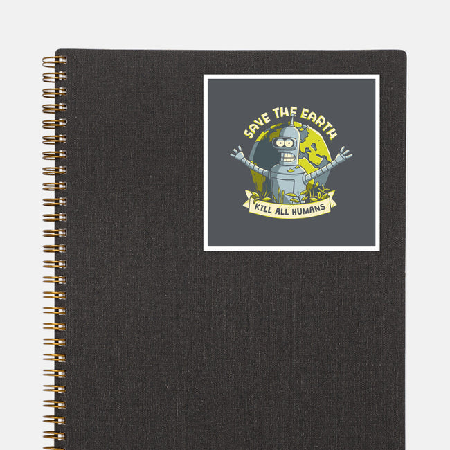 Bender Earth-none glossy sticker-ducfrench